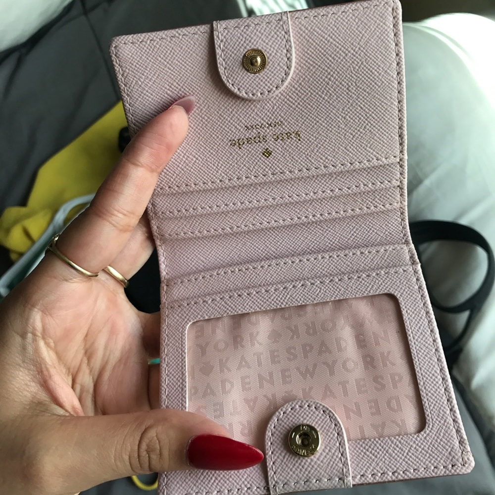 Glitter pink Kate spade wallet